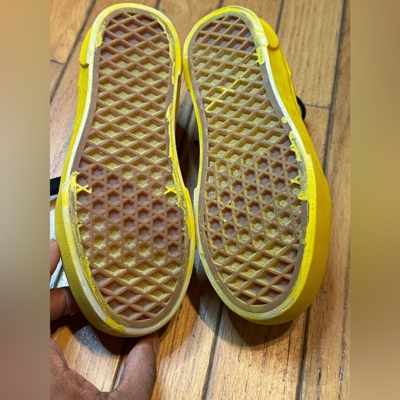 Custom Disney Princess Vans Sneakers Shoes Girls Size I Yellow - Picture 3 of 4